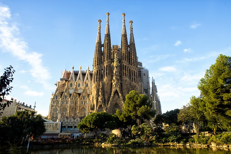 Basilica in Barcelona, Spain