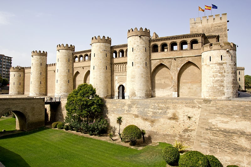 Palast in Saragossa, Spanien