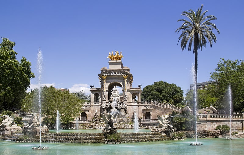 Park in Barcelona, Spain
