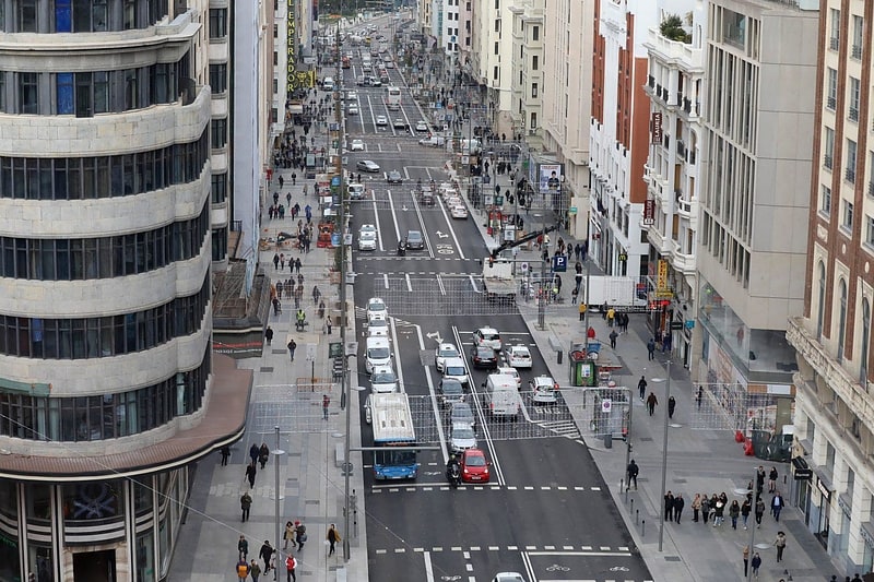 Street in Madrid, Spain