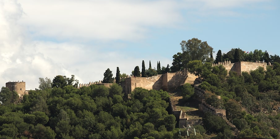 Zamek w Malaga, Hiszpania