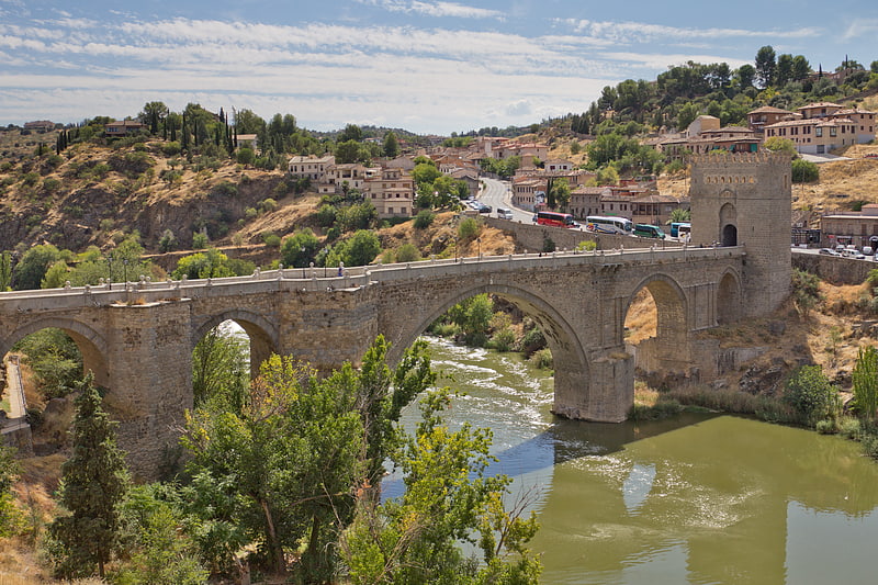 Arch bridge in Toledo, Spain