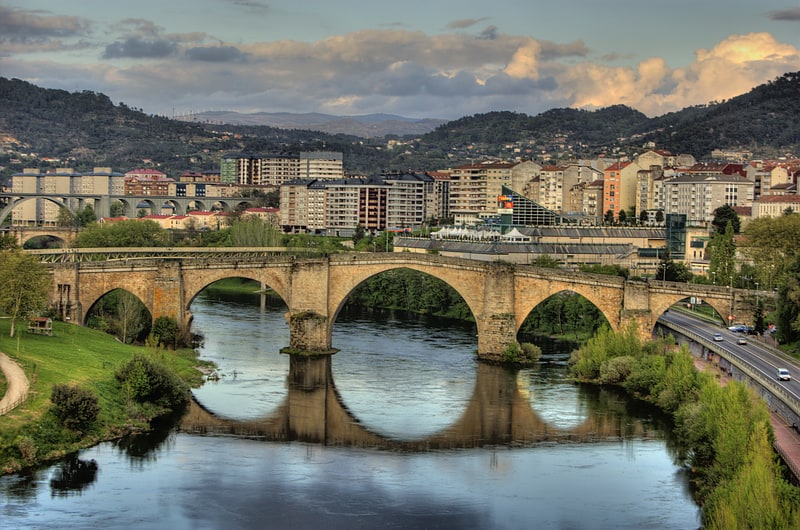 Footbridge in Ourense, Spain