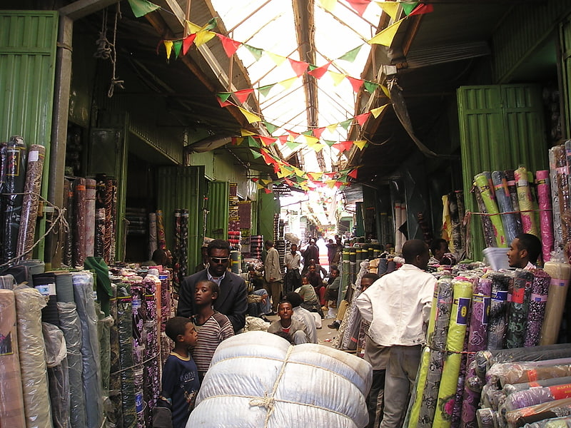 Marketplace in Addis Ababa, Ethiopia