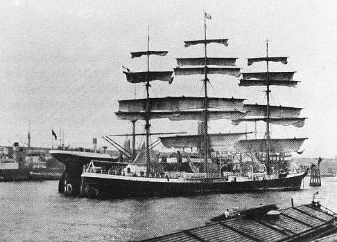 Fragata de vela terminada en 1902