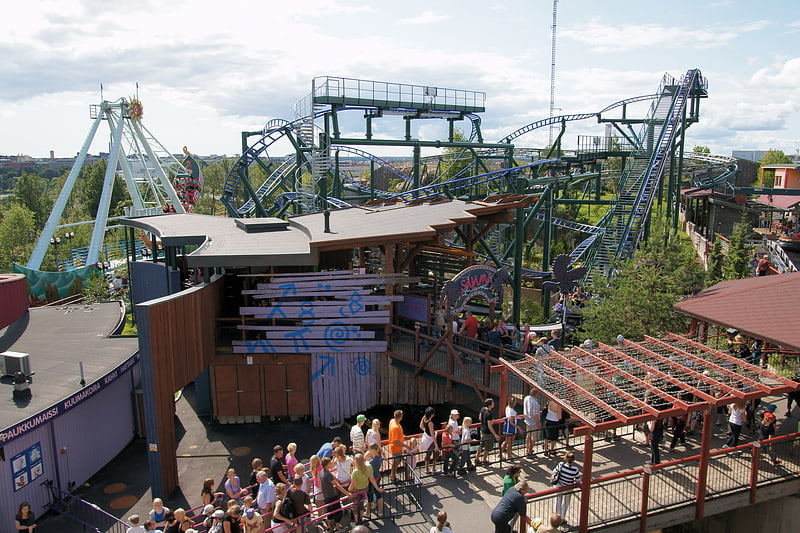 Roller coaster in Helsinki, Finland