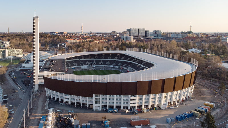 Stadium in Helsinki, Finland