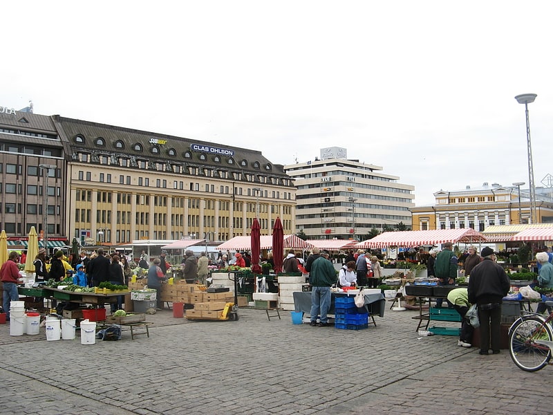 Mercado en Turku, Finlandia