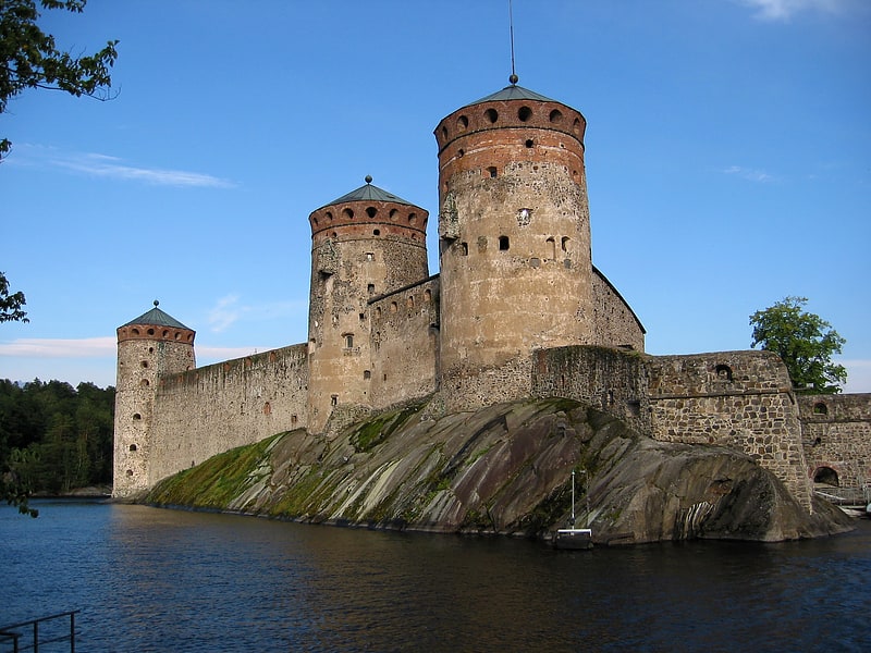 Zamek w Savonlinna, Finlandia
