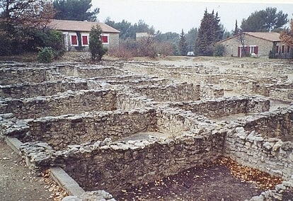 Ausgrabungsstätte in Aix-en-Provence, Frankreich
