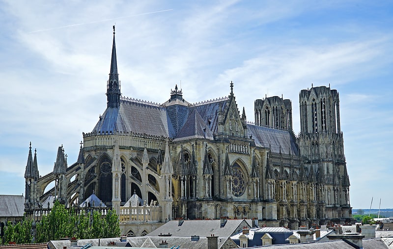 Kathedrale in Reims, Frankreich