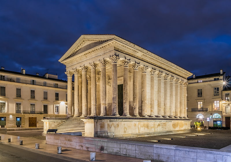 Roman temple in Nîmes, France