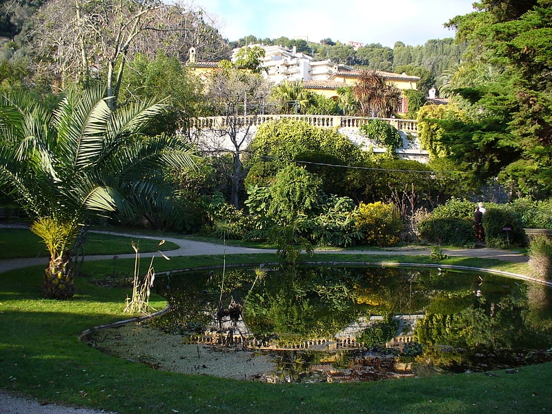 Botanical garden in Menton, France