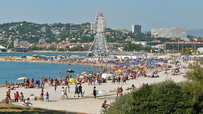 Strand in Marseille, Frankreich