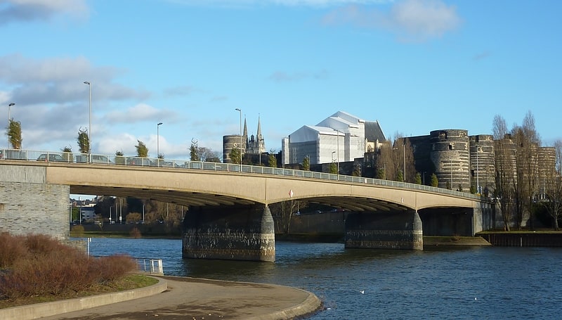 Hängebrücke in Angers, Frankreich