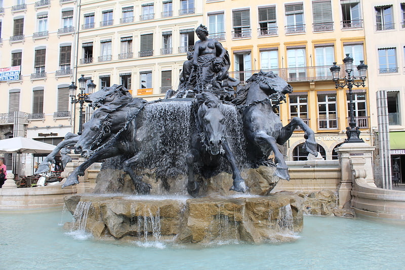 Fontaine à Lyon, France