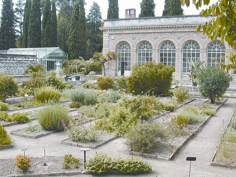 Jardin botanique à Montpellier, France