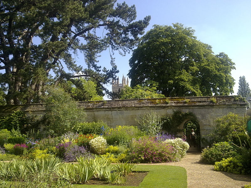 Jardín botánico en Oxford, Inglaterra