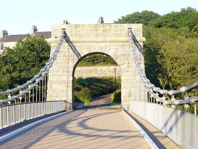 Pont suspendu à Aberdeen, Écosse