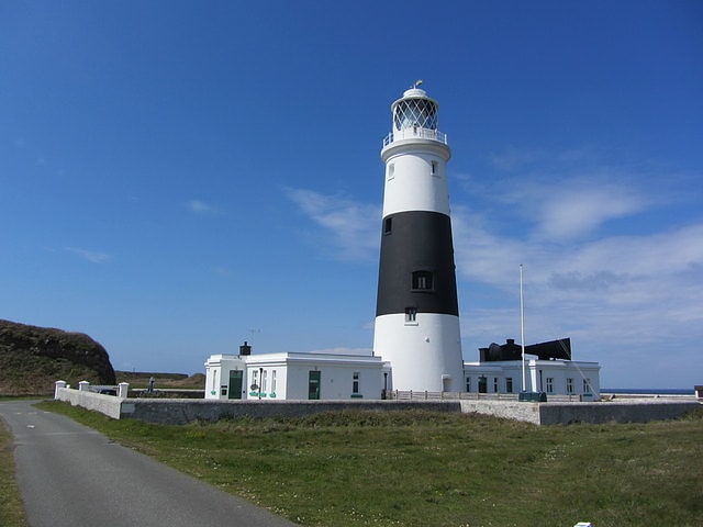 Lighthouse in Saint Anne, Bailiwick of Guernsey
