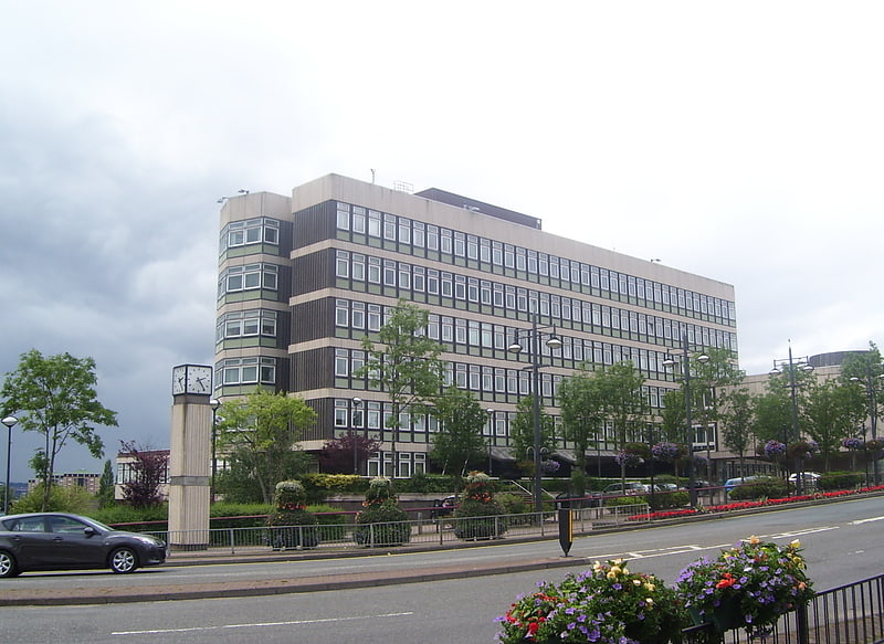 Civic center in Motherwell, Scotland