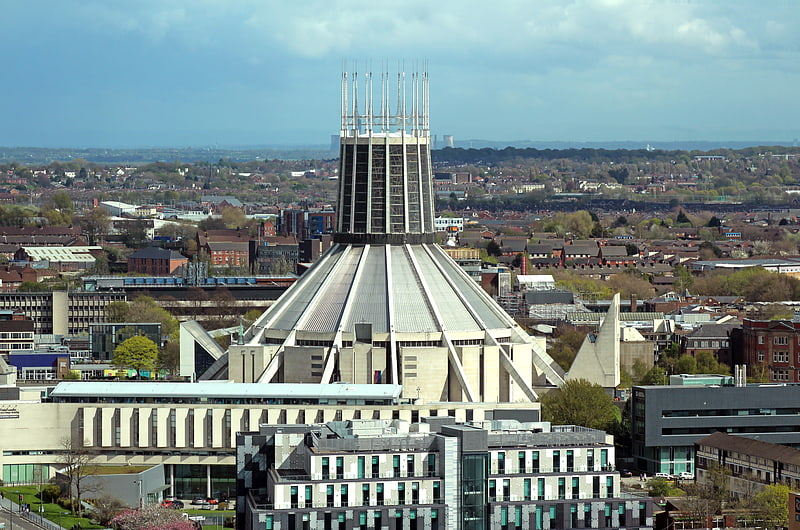 Cathédrale à Liverpool, Angleterre