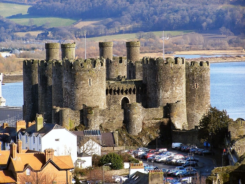 Château fort à Conwy, Pays de Galles