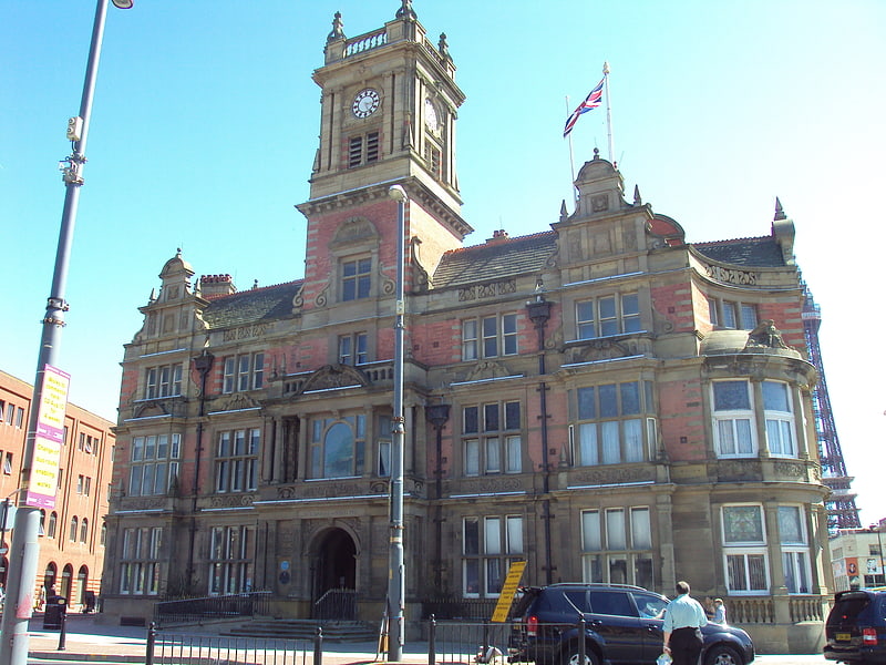 City or town hall in Blackpool, England