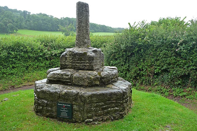 Historical landmark in Dunster, England