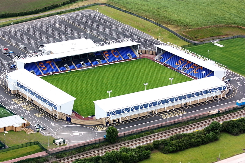 Stadion in Shrewsbury, England