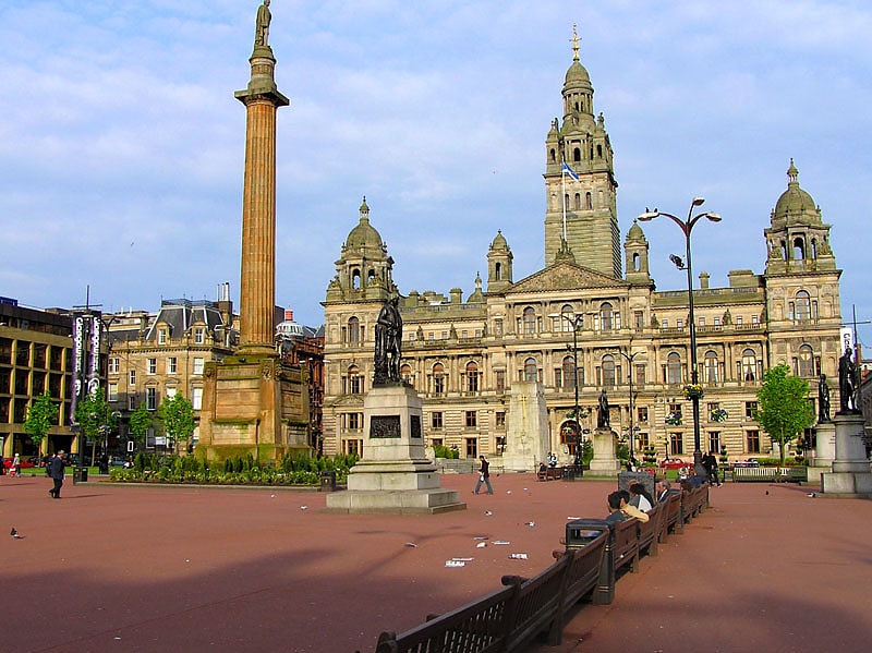 Parque en Glasgow, Escocia