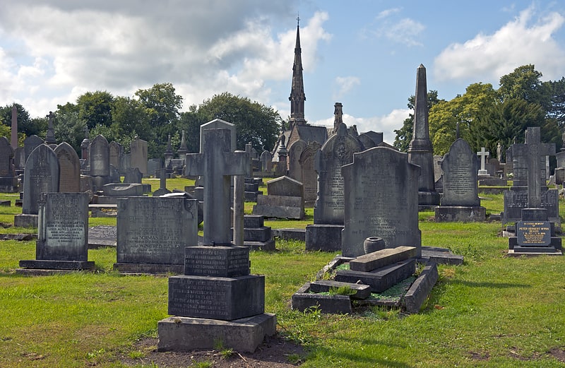 Cemetery in Macclesfield, England