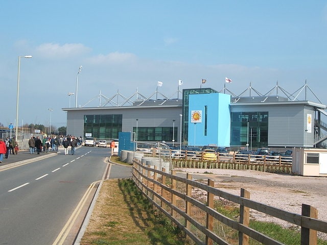 Stadion in Exeter, England