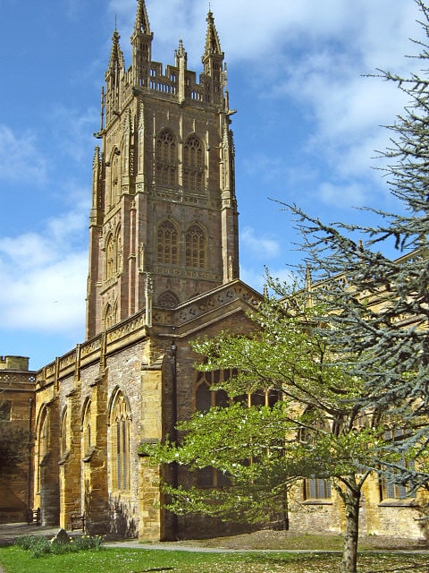 Parish church in Taunton, England