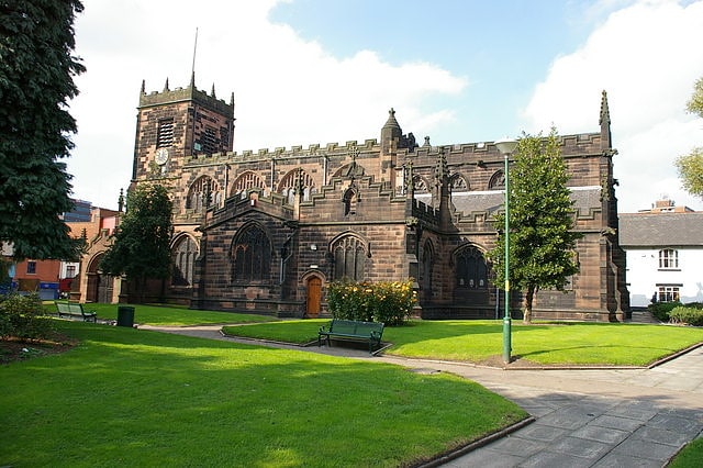 Parish church in Eccles, England
