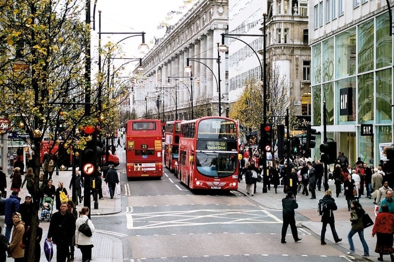 Calle en Londres, Inglaterra