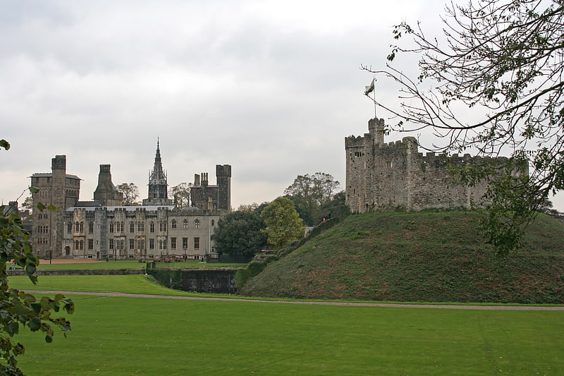 Château fort à Cardiff, Pays de Galles