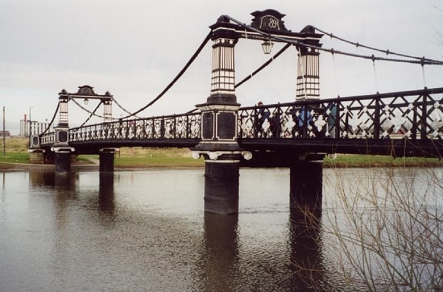 Pedestrian bridge in Burton, England