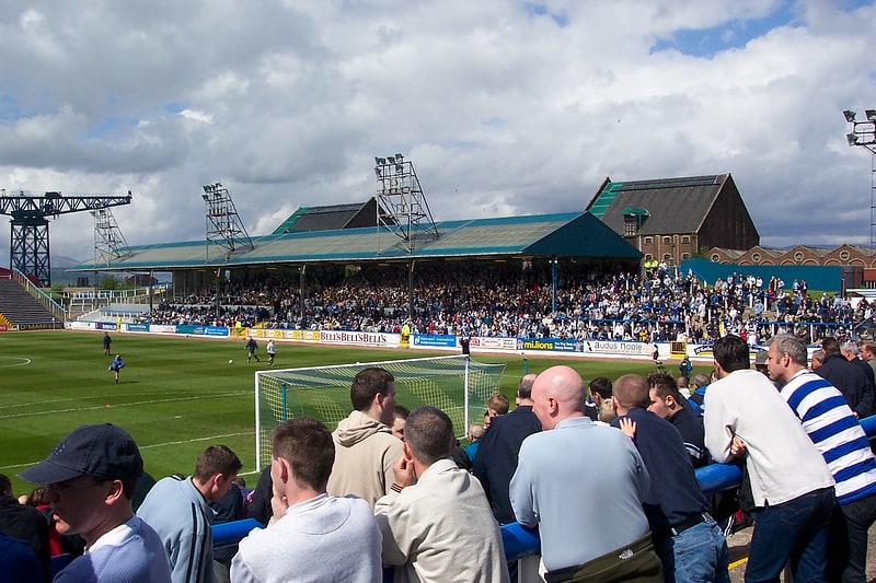 Stade de football à Greenock, Écosse