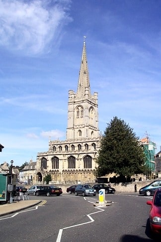 Parish church in Stamford, England