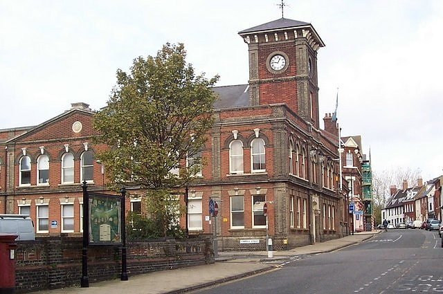 Historical landmark in Lowestoft, England