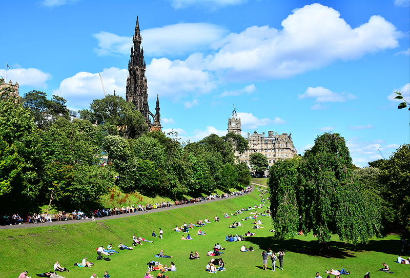 Park in Edinburgh, Scotland