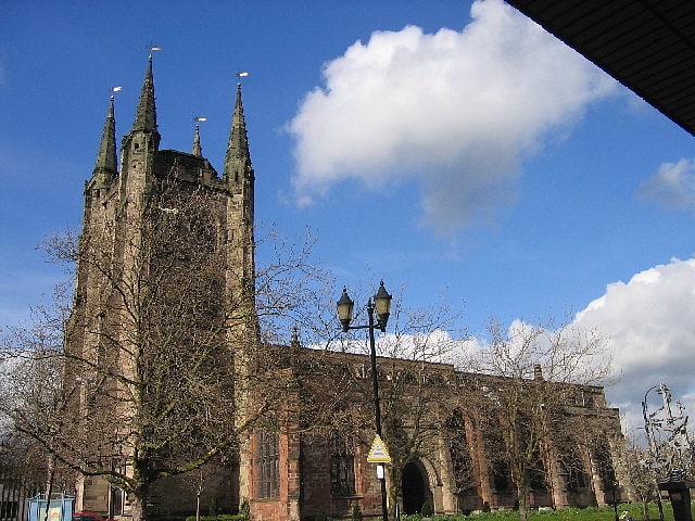 Parish church in Tamworth, England