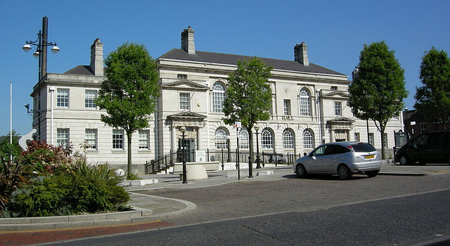 City or town hall in Rotherham, England