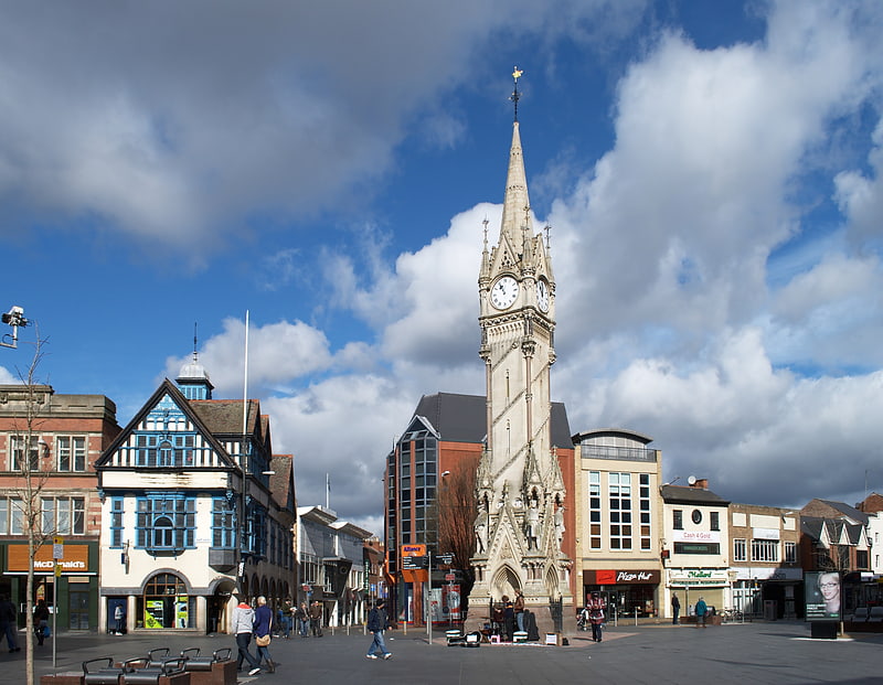 Historical landmark in Leicester, England