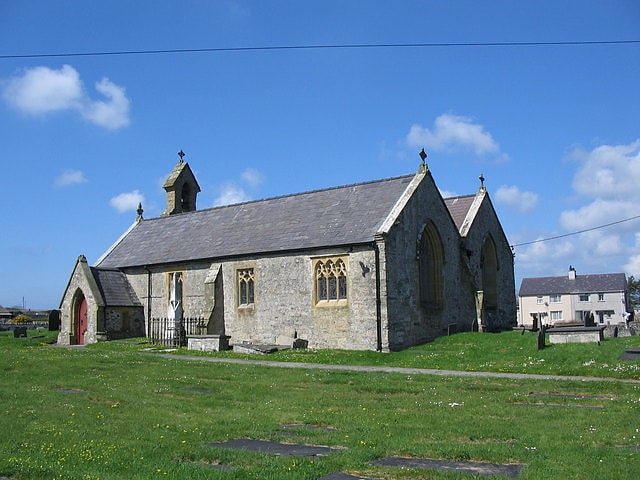 Church in Aberffraw, Wales