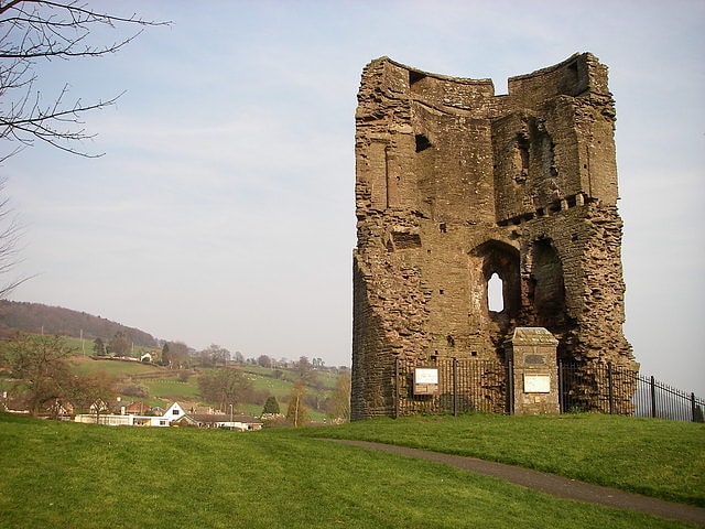 Schloss in Crickhowell, Wales
