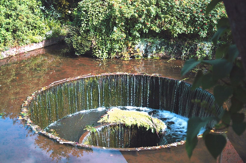 Weir in Ottery St Mary, England