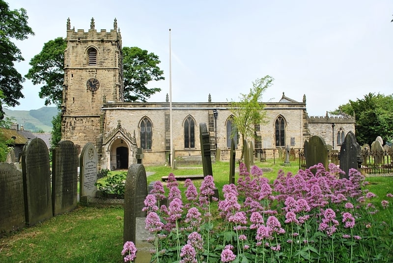 Parish church in Castleton, Derbyshire, England