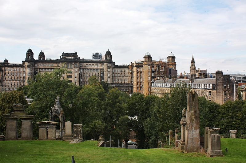 Cemetery in Glasgow, Scotland